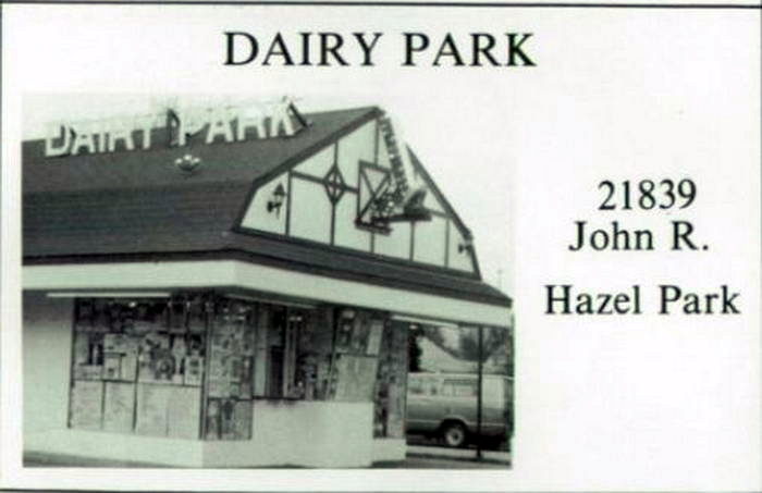 Dairy Park - 1986 Yearbook Ad